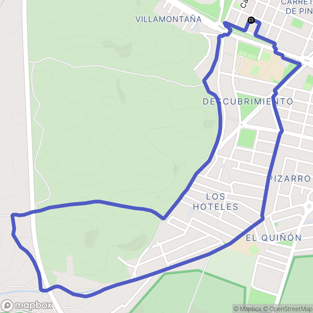 San Martín de la Vega : carte du parcours de randonnée - Spain