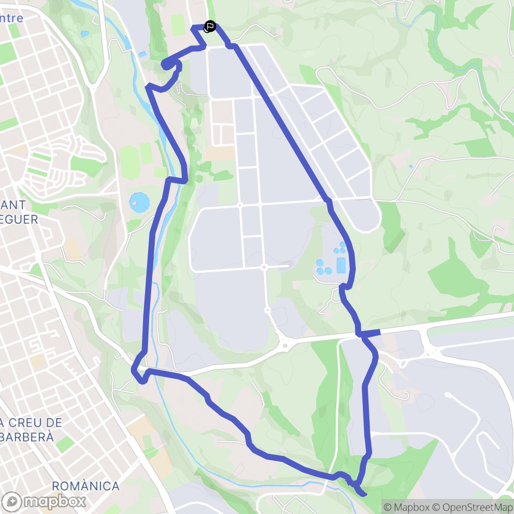 Torre-romeu : carte du parcours de randonnée - Spain