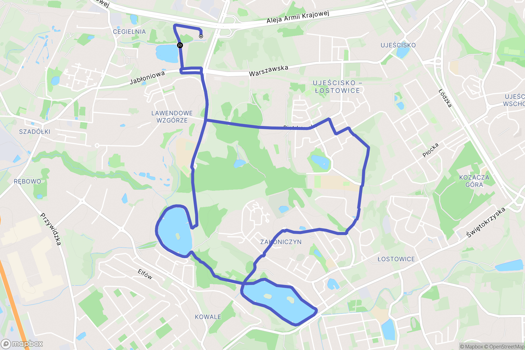 Gdańsk: mapa trasy - Poland
