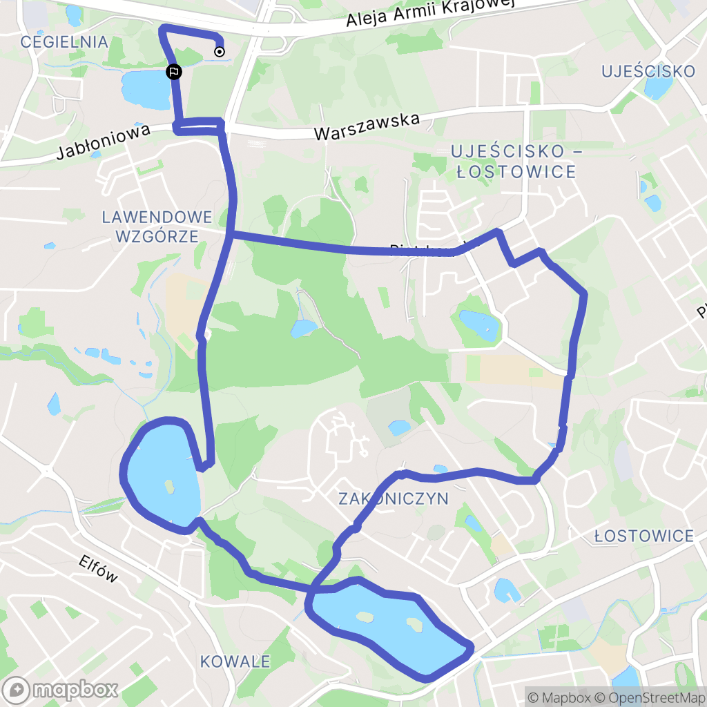 Gdańsk: mapa trasy - Poland