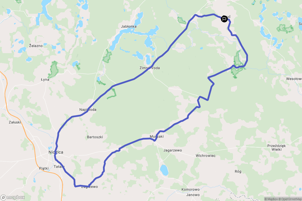 Szuć: mapa trasy - Poland