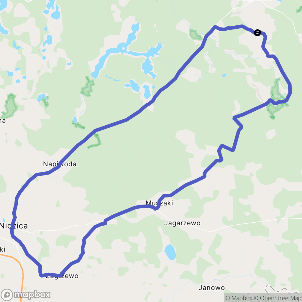 Szuć: mapa trasy - Poland