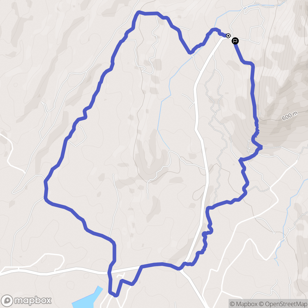 Busot : carte du parcours de randonnée - Spain