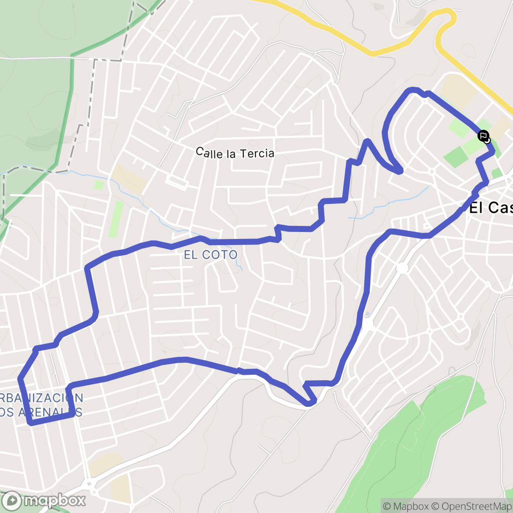 El Casar : carte du parcours de randonnée - Spain