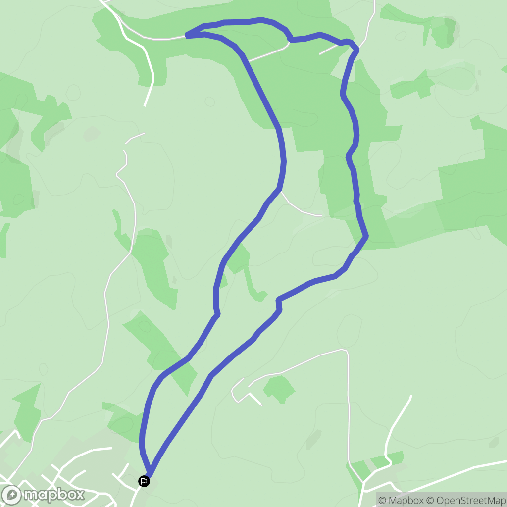 Charquemont : carte du parcours de randonnée - France