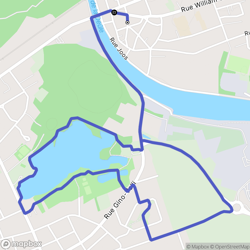 Pont-à-Vendin : carte du parcours de randonnée - France