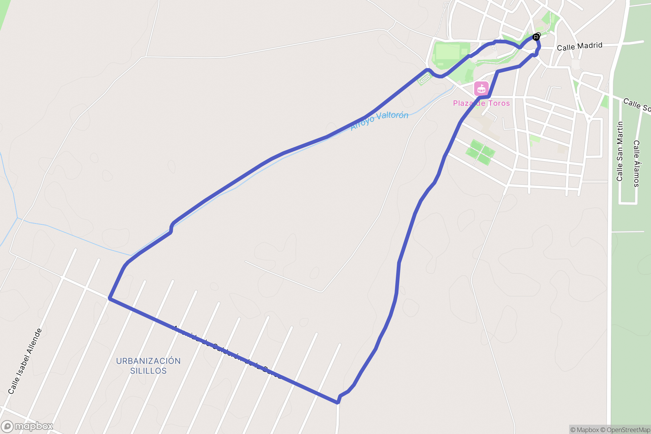 Valdetorres de Jarama : carte du parcours de randonnée - Spain