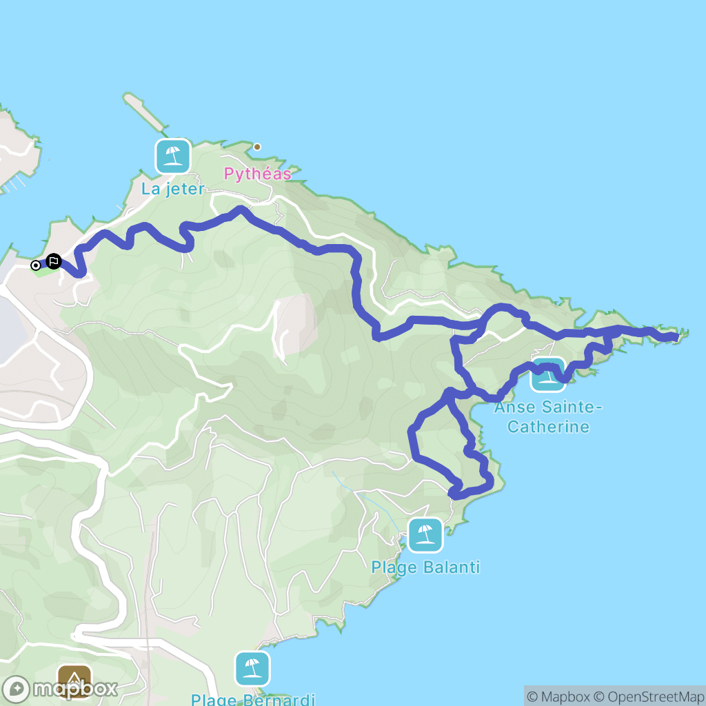 Port-Vendres : carte du parcours de randonnée - France