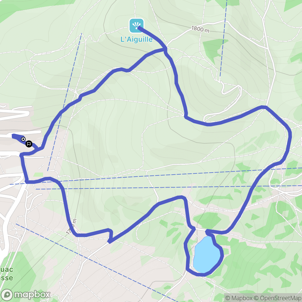 Chamrousse : carte du parcours de randonnée - France