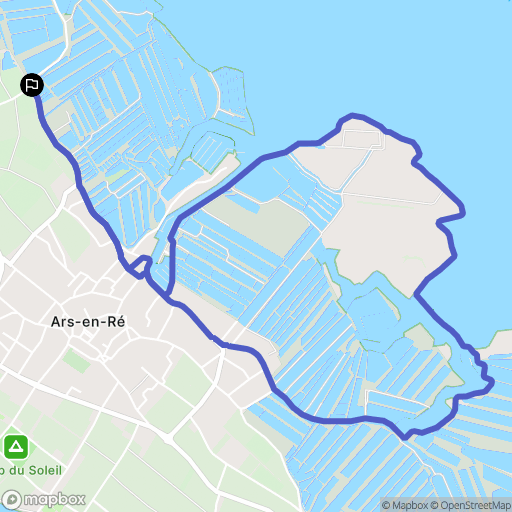 Ars-en-Ré : carte du parcours de randonnée - France