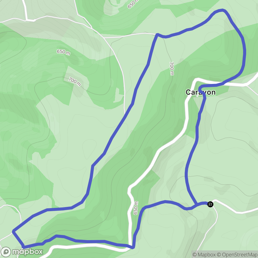 Berlats : carte du parcours de randonnée - France