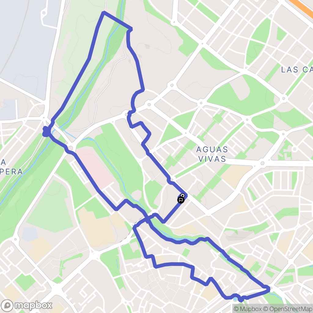 Guadalajara : carte du parcours de randonnée - Spain