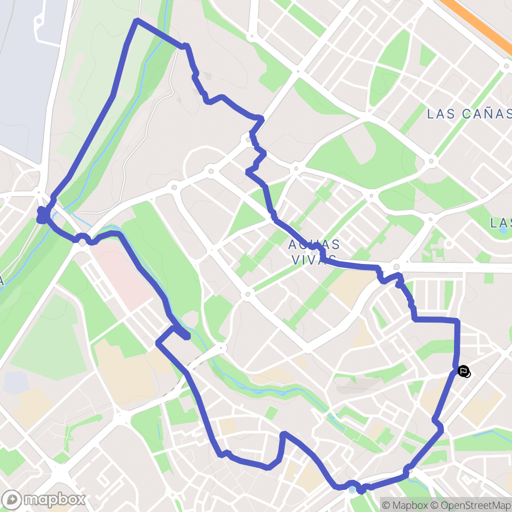 Guadalajara : carte du parcours de randonnée - Spain