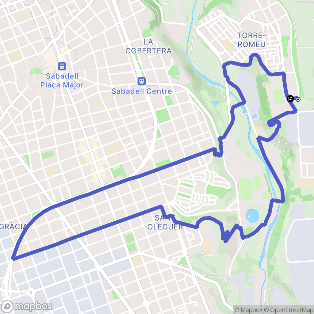 Torre-romeu : carte du parcours de randonnée - Spain