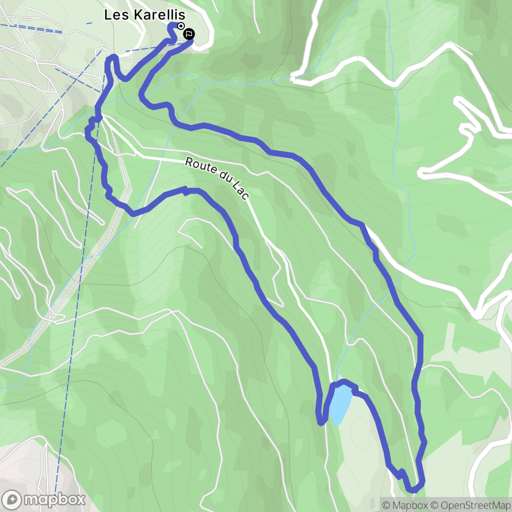 Montricher-Albanne : carte du parcours de randonnée - France