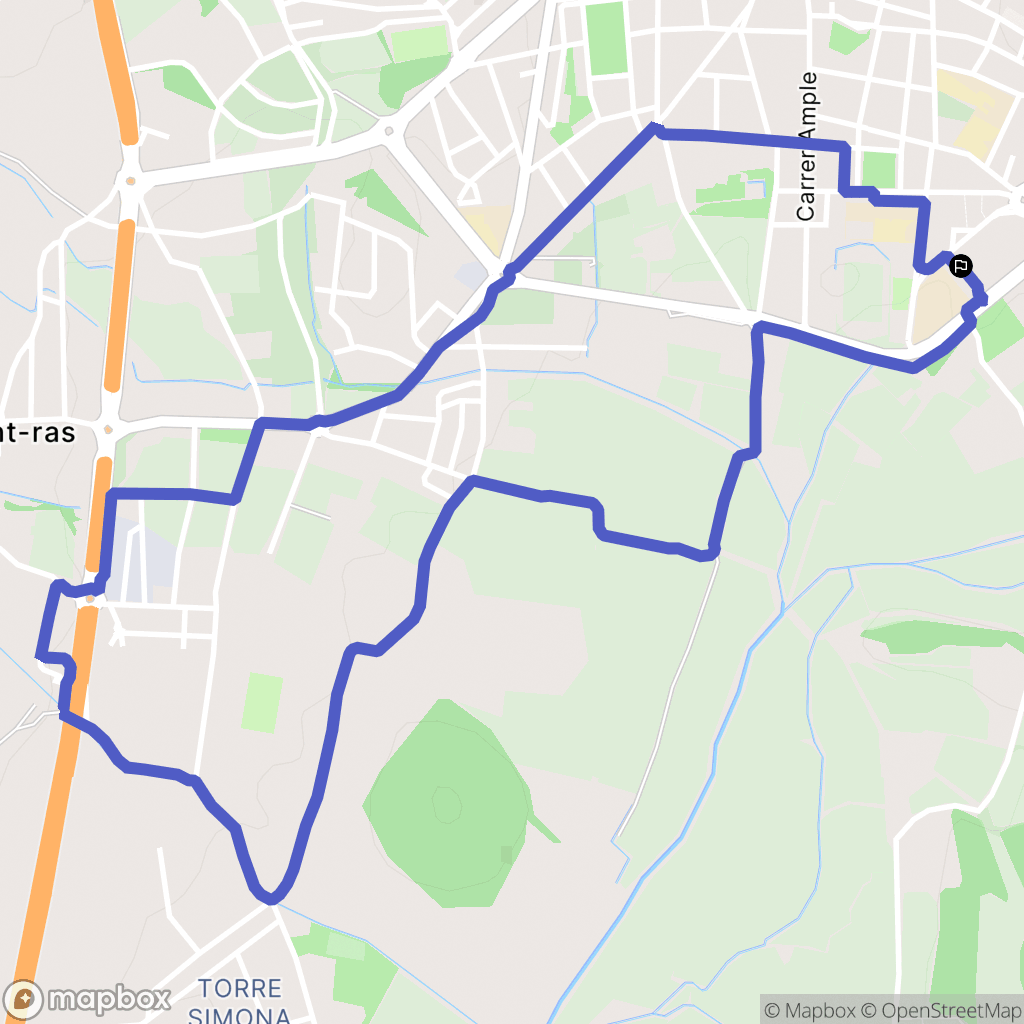 Palafrugell : carte du parcours de randonnée - Spain