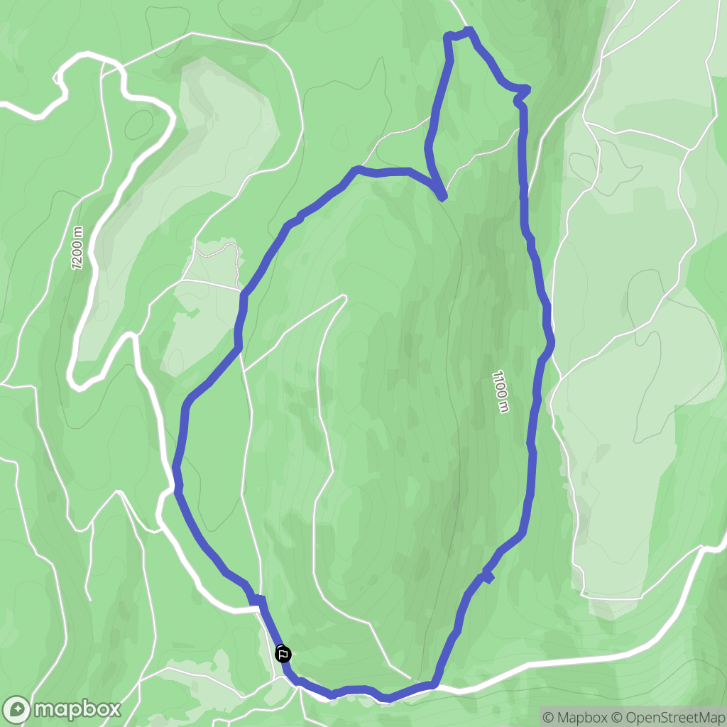 La Chapelle-en-Vercors : carte du parcours de randonnée - France