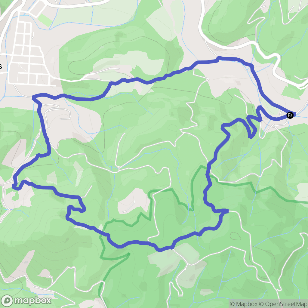Can Valls : carte du parcours de randonnée - Spain