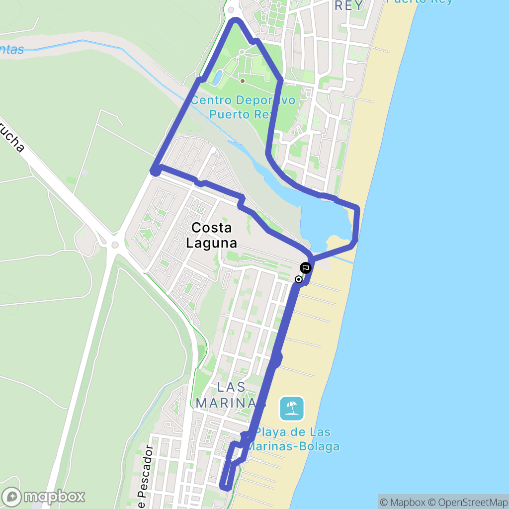 Playas de Vera : carte du parcours de randonnée - Spain