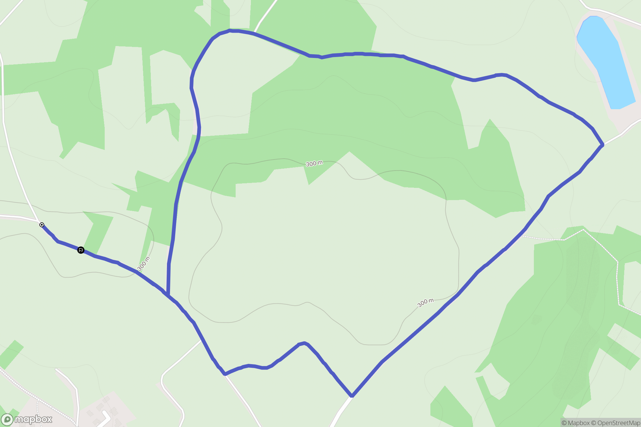 Meximieux : carte du parcours de randonnée - France