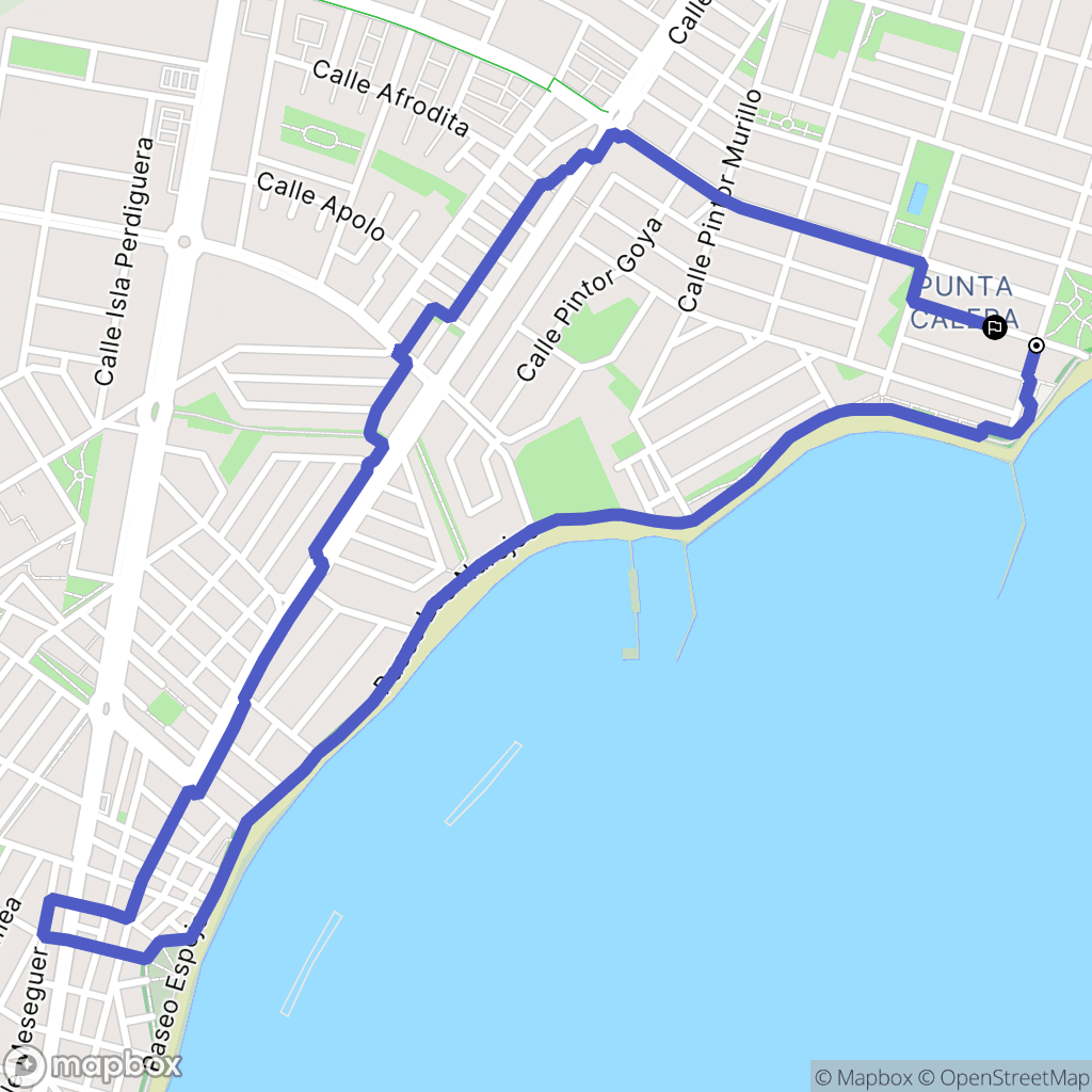 Los Alcázares : carte du parcours de randonnée - Spain
