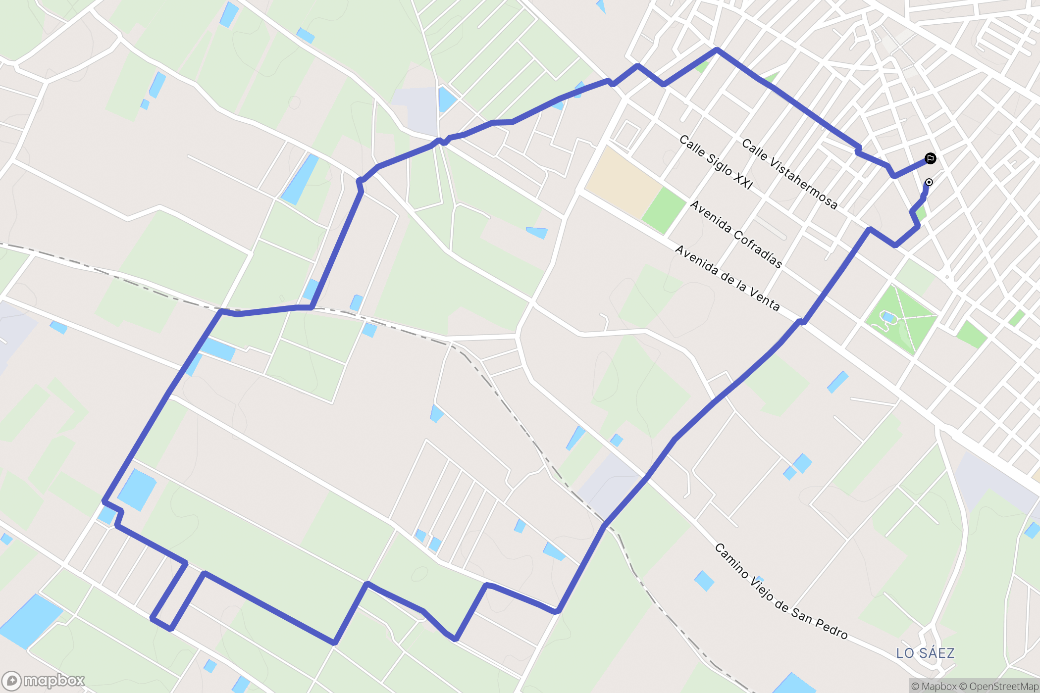 Pilar de la Horadada : carte du parcours de randonnée - Spain