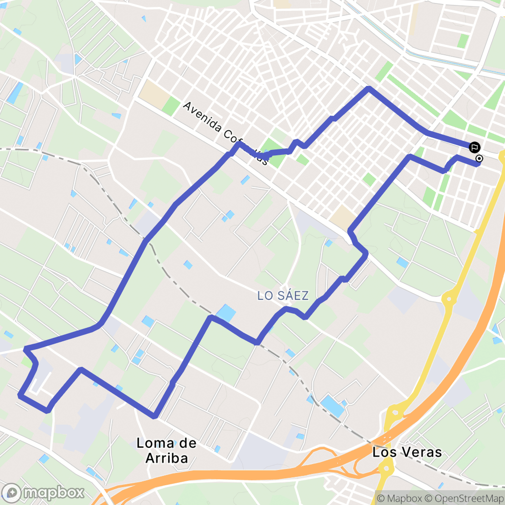 Pilar de la Horadada : carte du parcours de randonnée - Spain