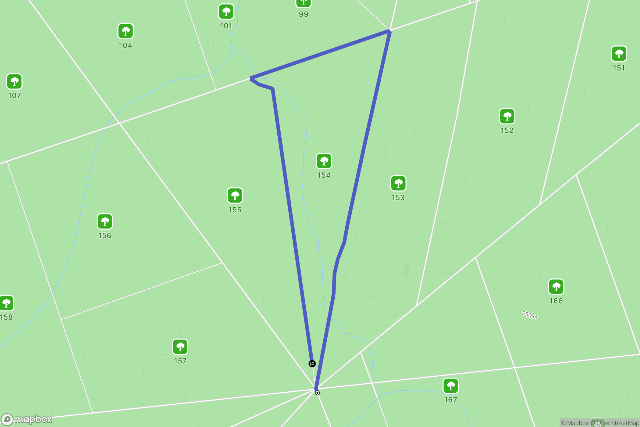 Isle-et-Bardais : carte du parcours de randonnée - France