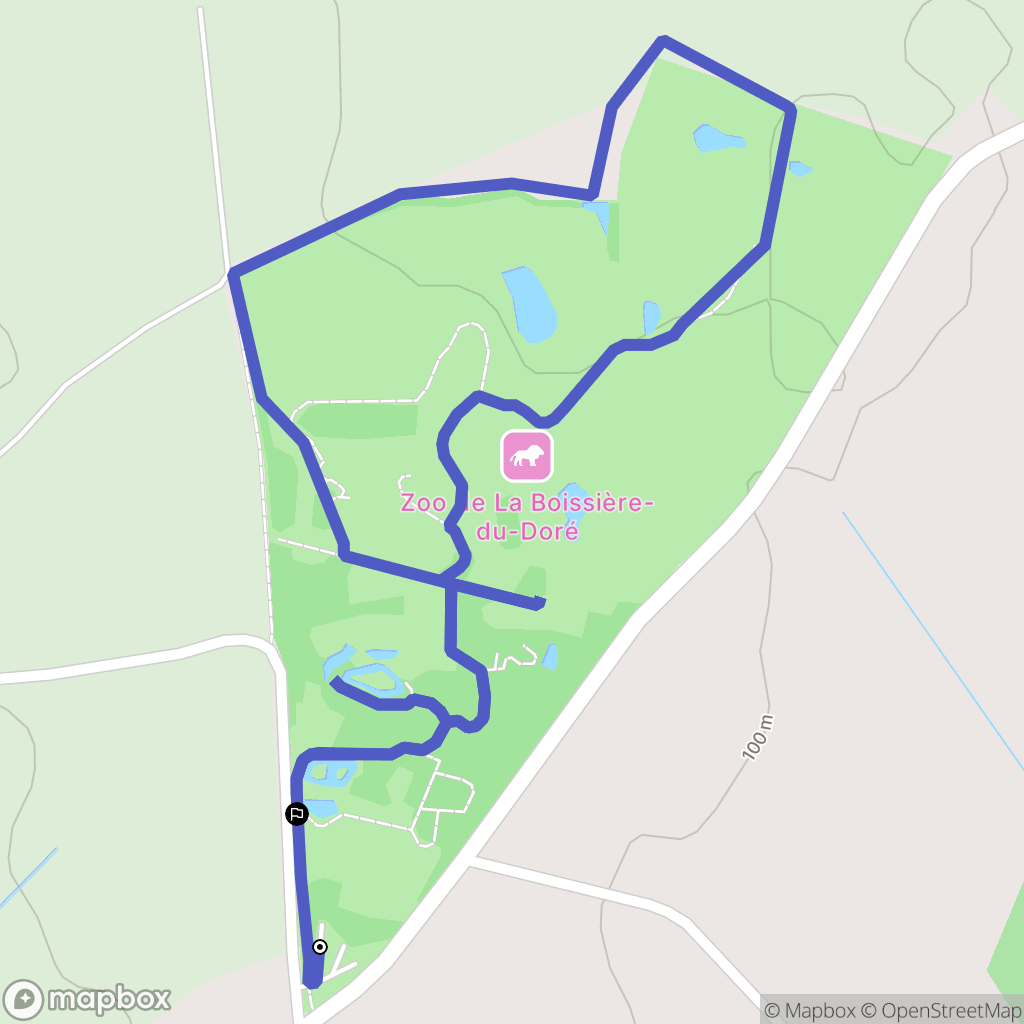 La Boissière-du-Doré : carte du parcours de randonnée - France