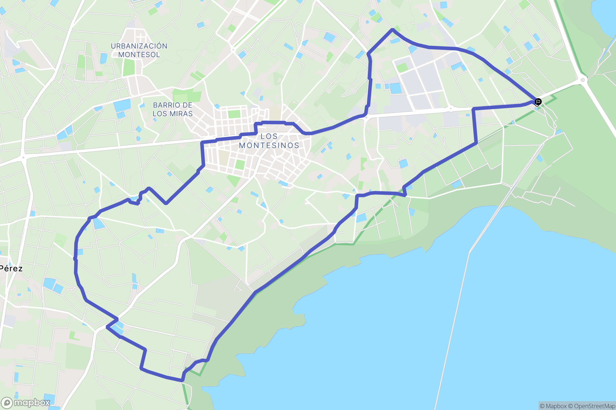 El Chaparral : carte du parcours de randonnée - Spain