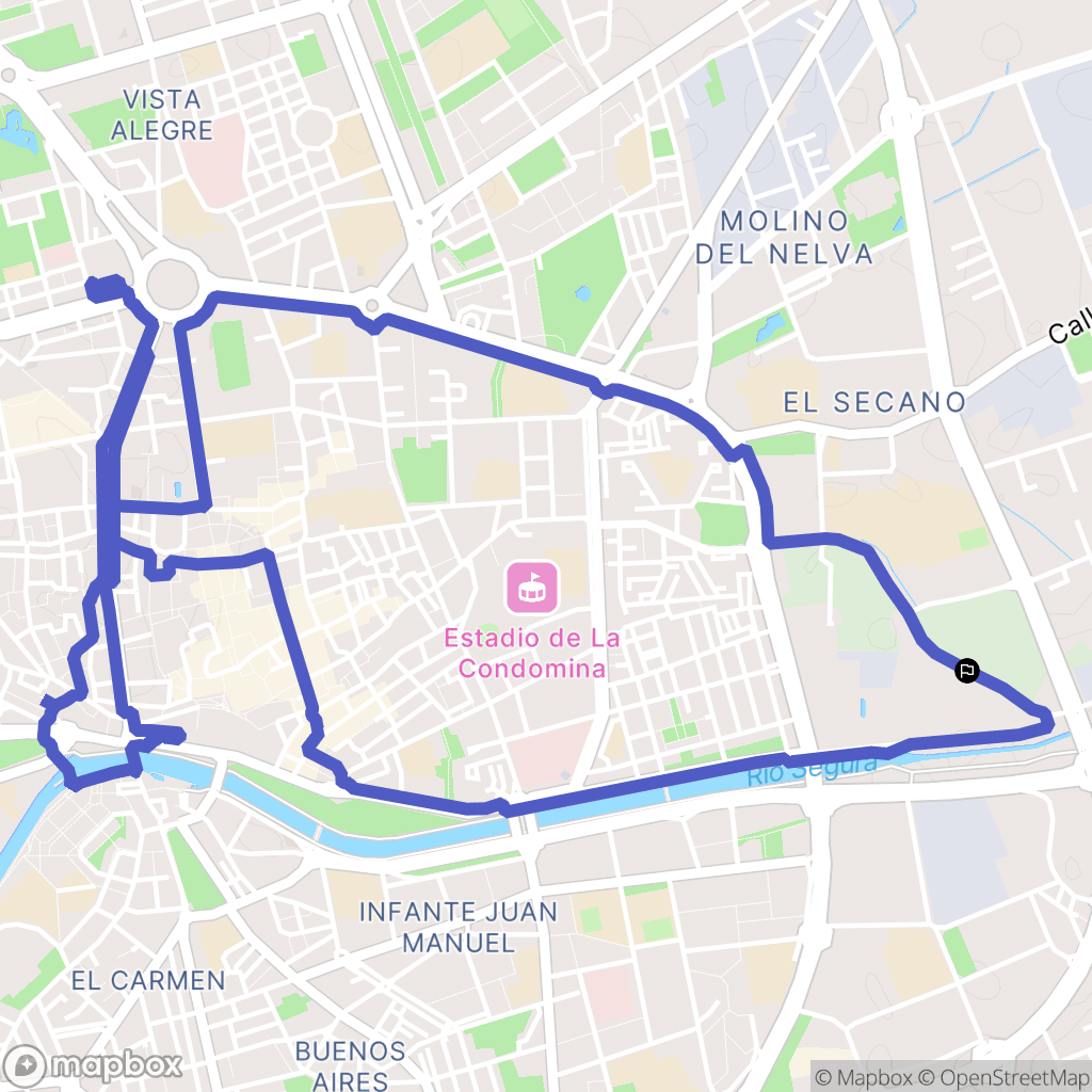 Puente Tocinos : carte du parcours de randonnée - Spain