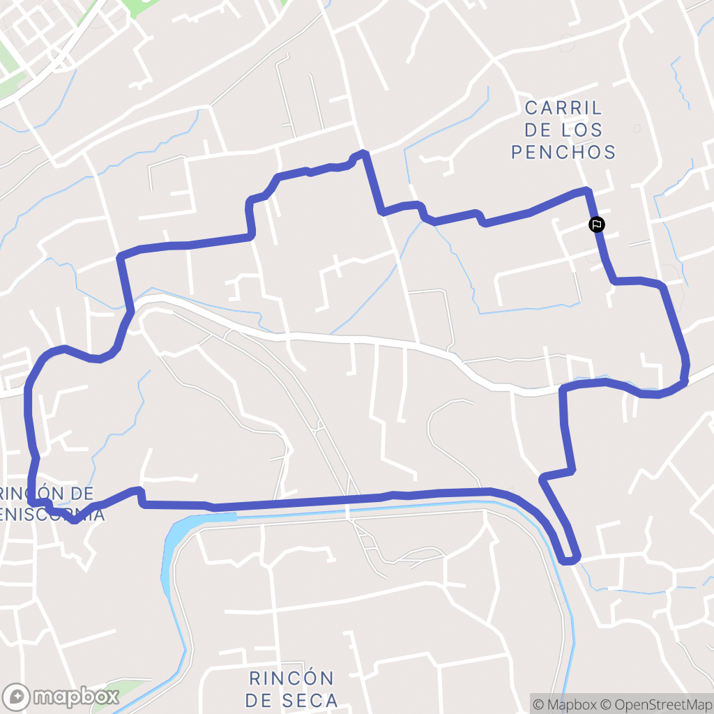 Murcia : carte du parcours de randonnée - Spain