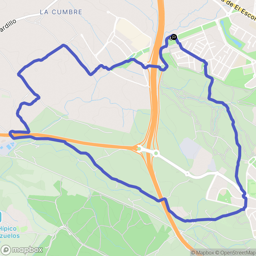 Las Rozas de Madrid : carte du parcours de randonnée - Spain