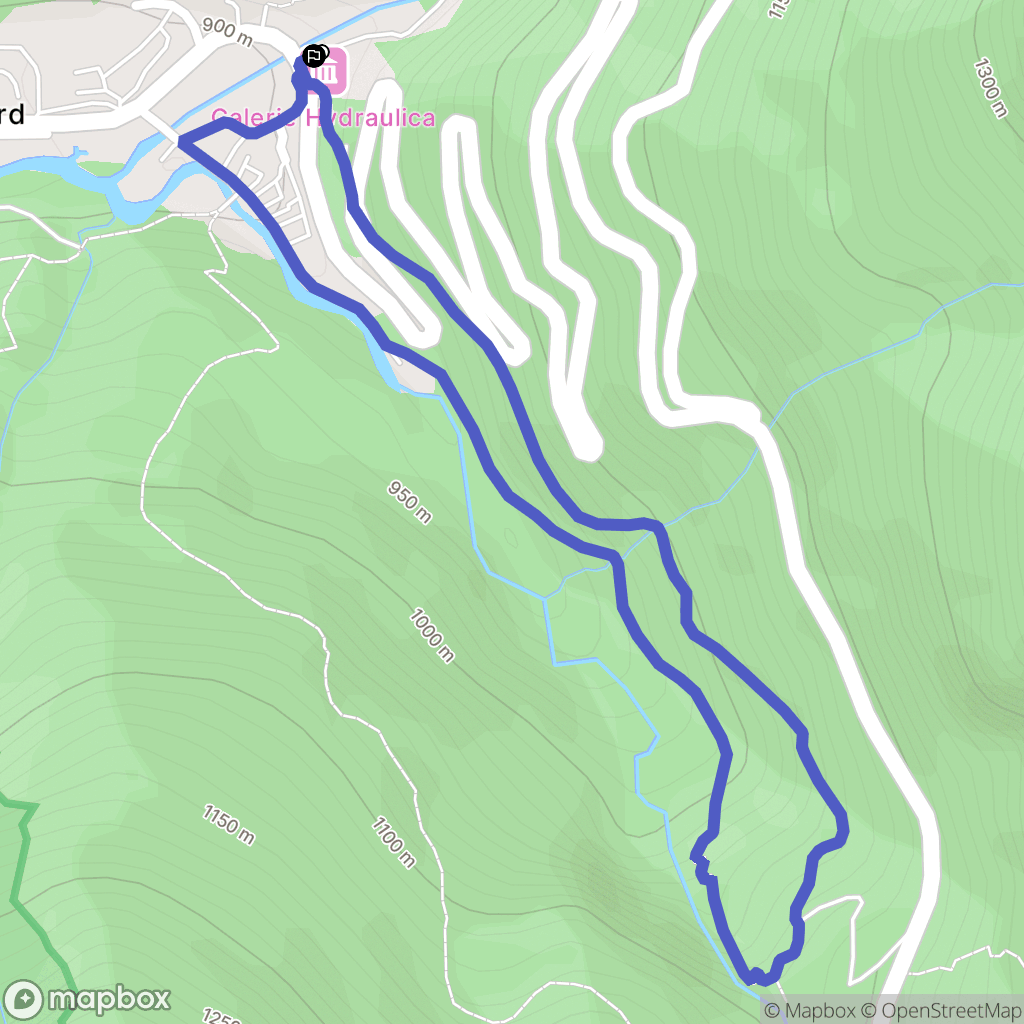 Planay : carte du parcours de randonnée - France