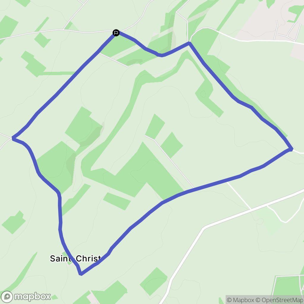 Breilly : carte du parcours de randonnée - France