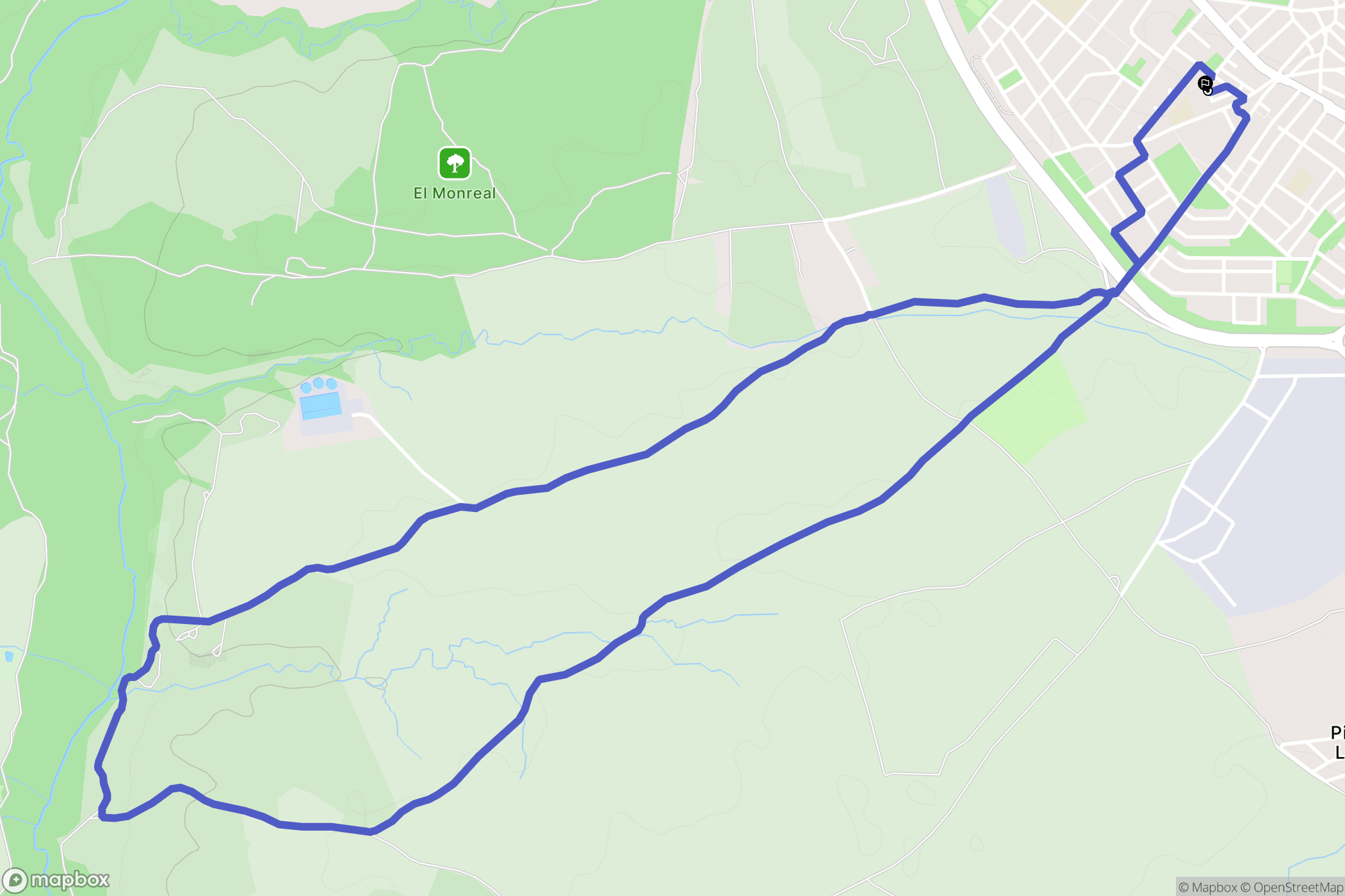 Villaviciosa de Odón : carte du parcours de randonnée - Spain