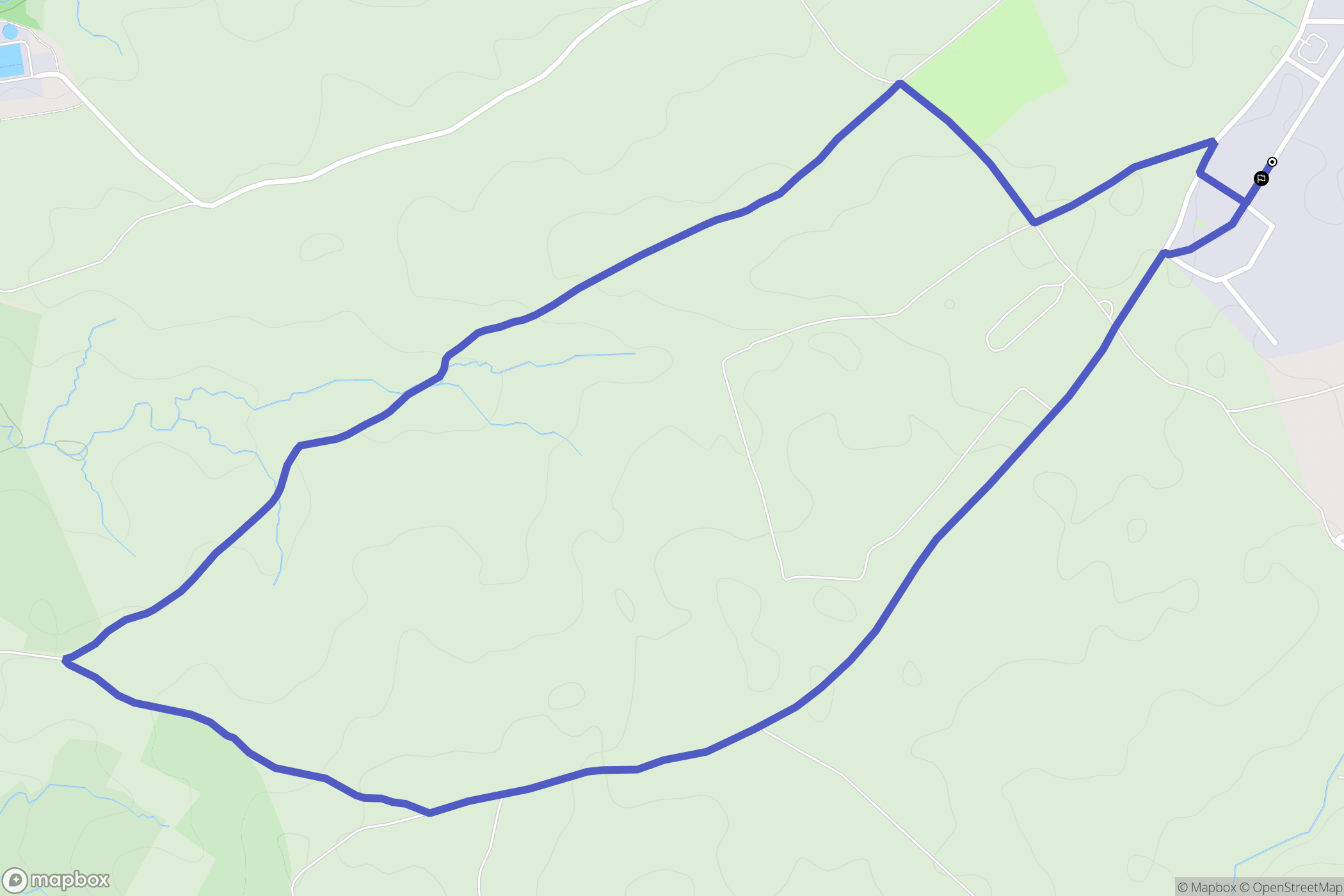 Villaviciosa de Odón : carte du parcours de randonnée - Spain