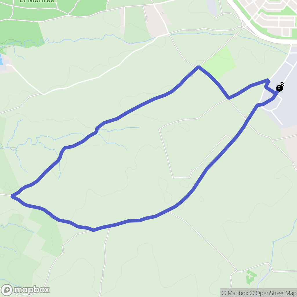 Villaviciosa de Odón : carte du parcours de randonnée - Spain