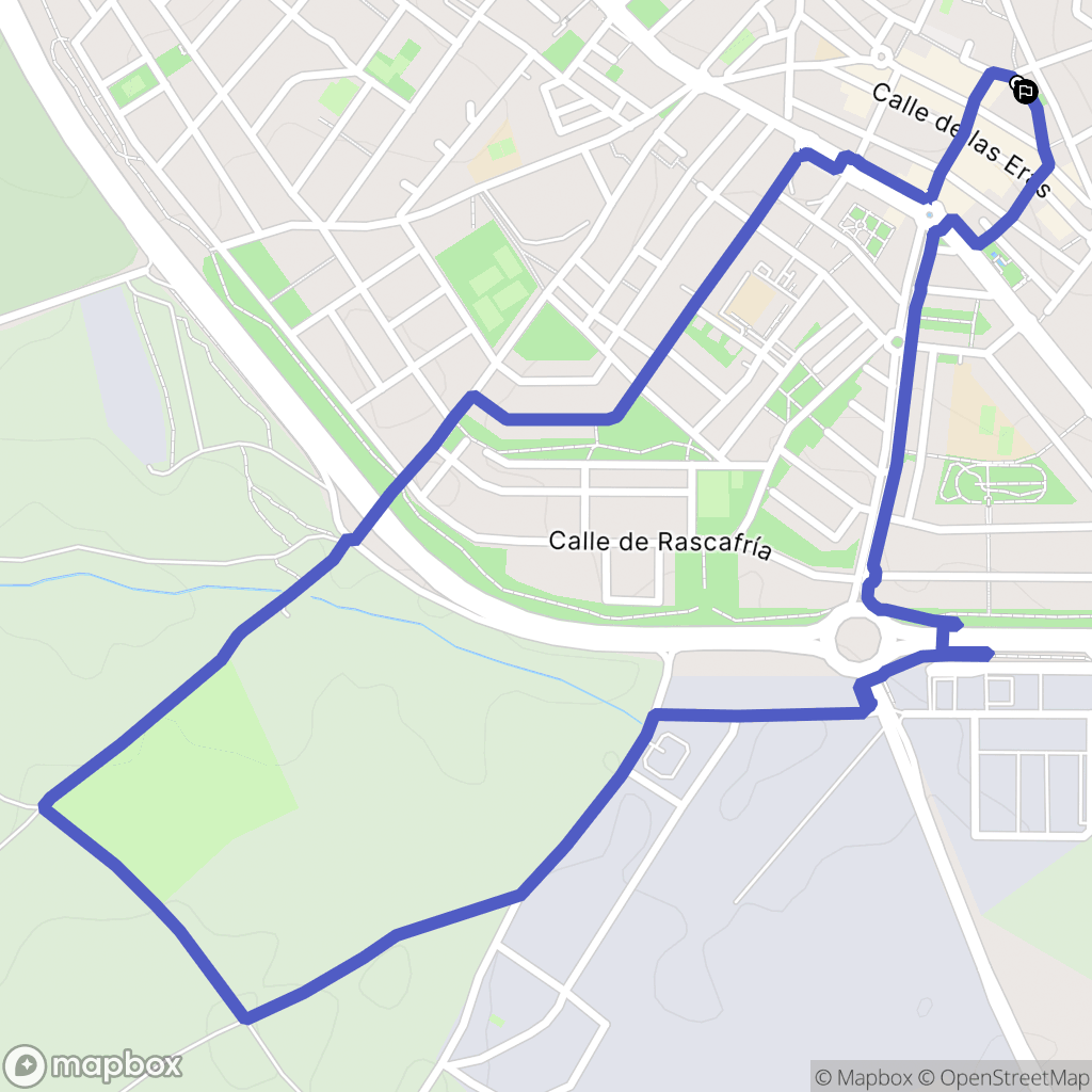Villaviciosa de Odón : carte du parcours de randonnée - Spain