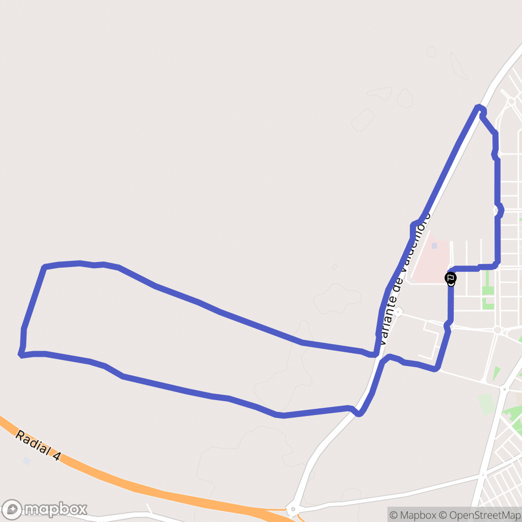 Valdemoro : carte du parcours de randonnée - Spain