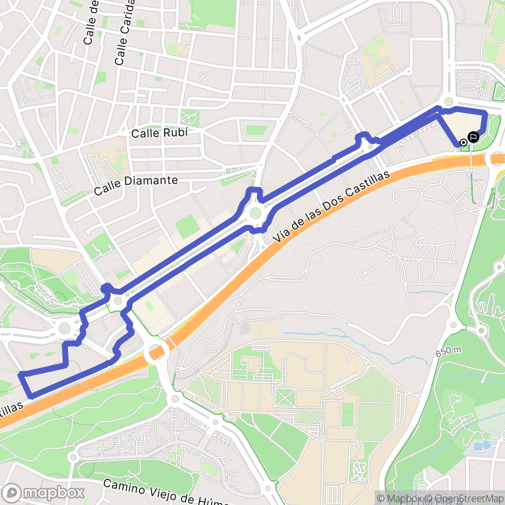 Pozuelo de Alarcón : carte du parcours de randonnée - Spain