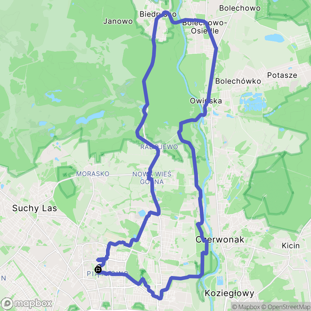Poznań: mapa trasy - Poland