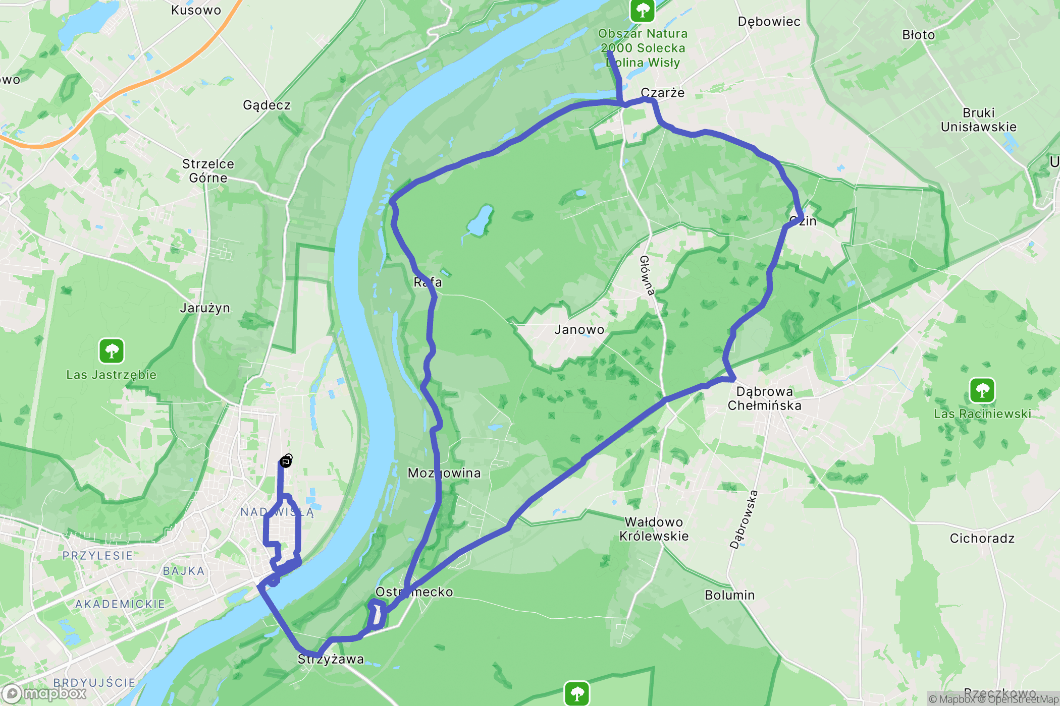 Bydgoszcz: mapa trasy - Poland