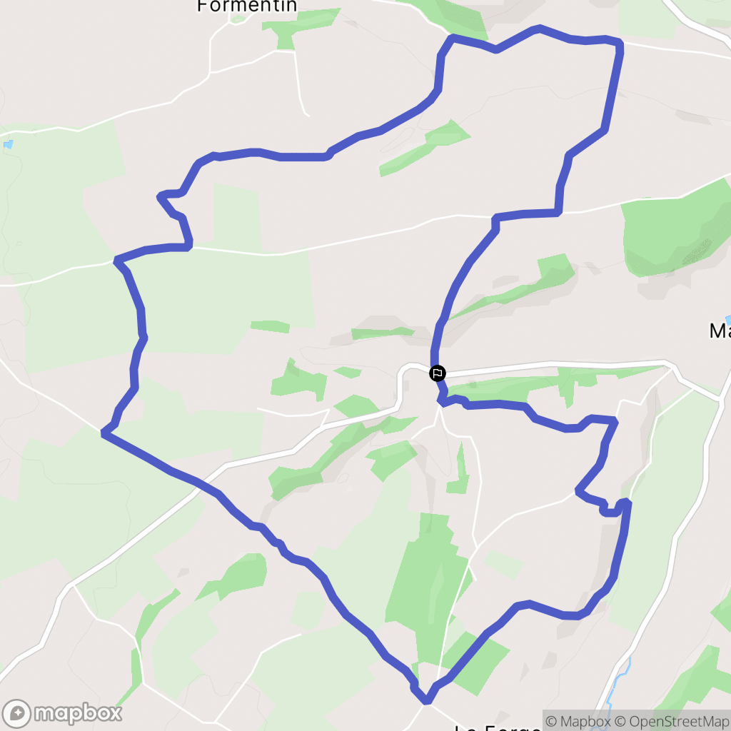 Manerbe : carte du parcours de randonnée - France