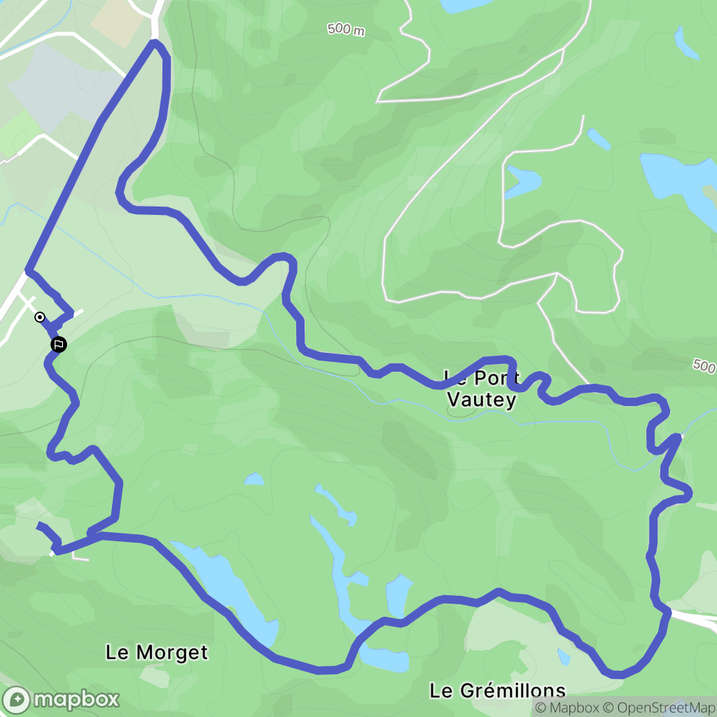 Faucogney-et-la-Mer : carte du parcours de randonnée - France