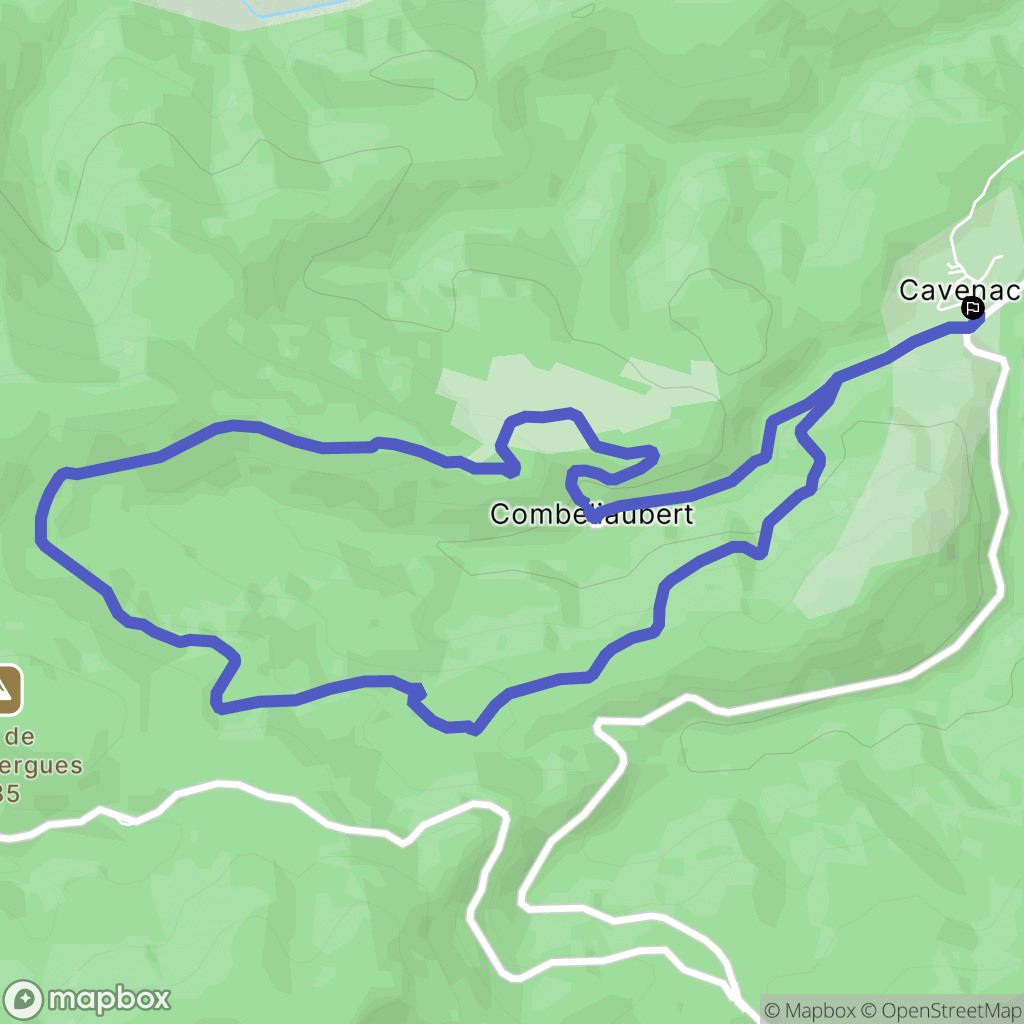 Saint-Pons-de-Thomières : carte du parcours de randonnée - France