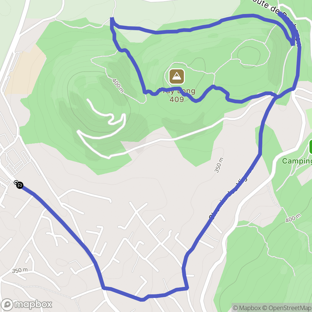 Rocbaron : carte du parcours de randonnée - France