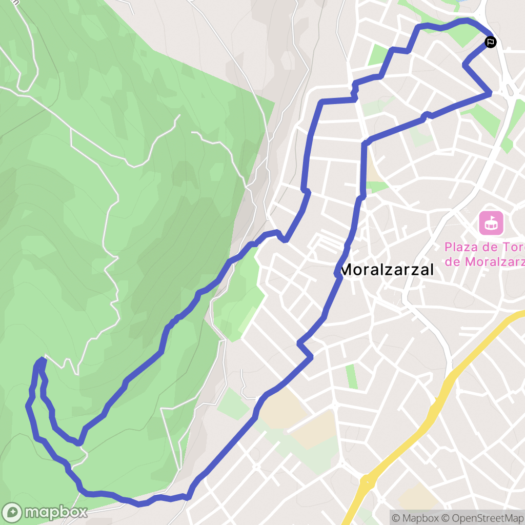 Moralzarzal : carte du parcours de randonnée - Spain