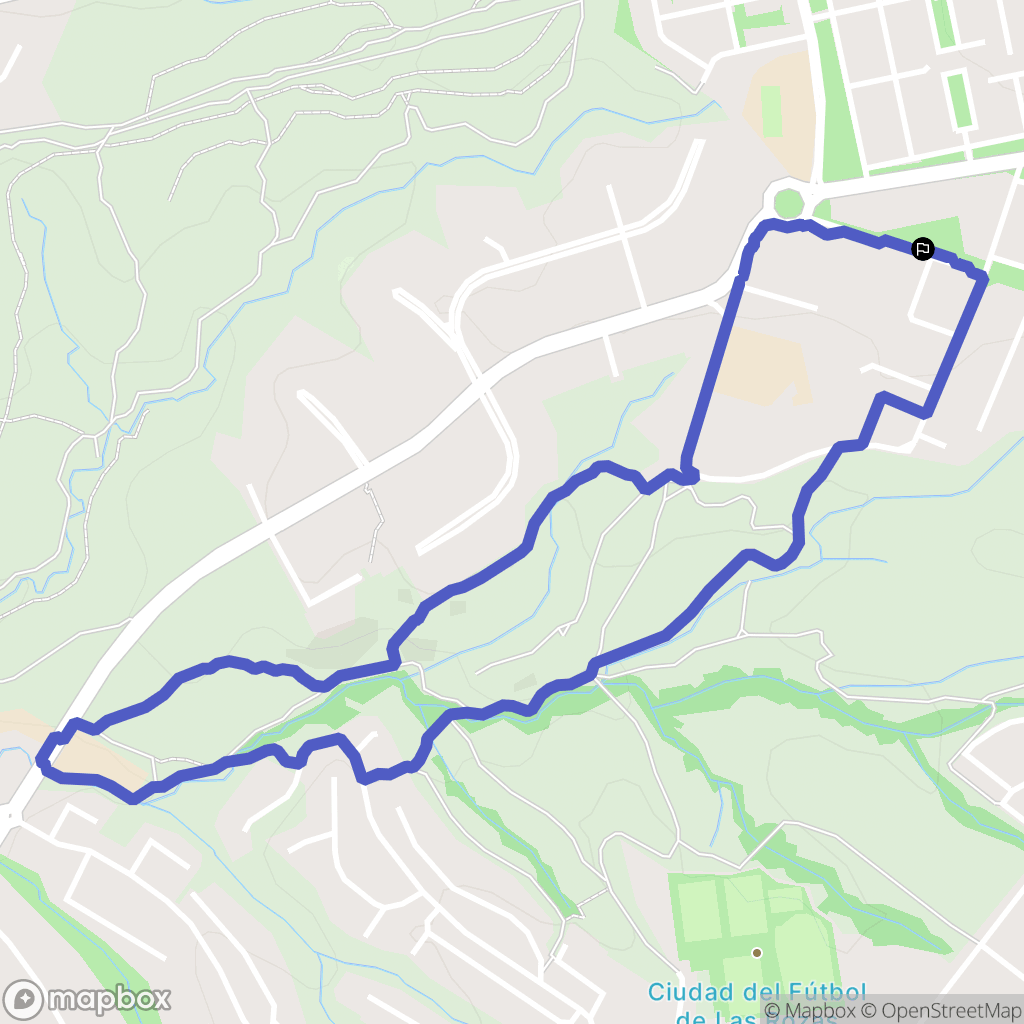 Las Rozas de Madrid : carte du parcours de randonnée - Spain