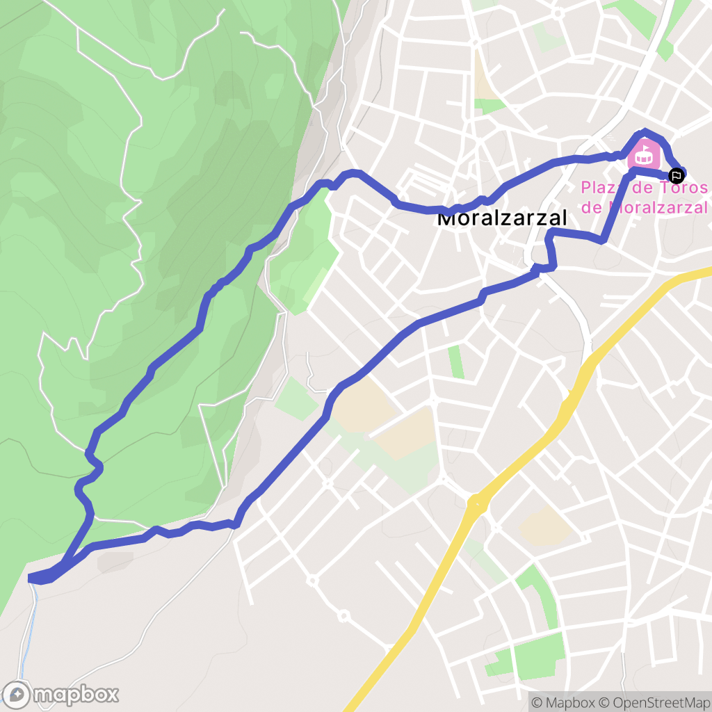 Moralzarzal : carte du parcours de randonnée - Spain